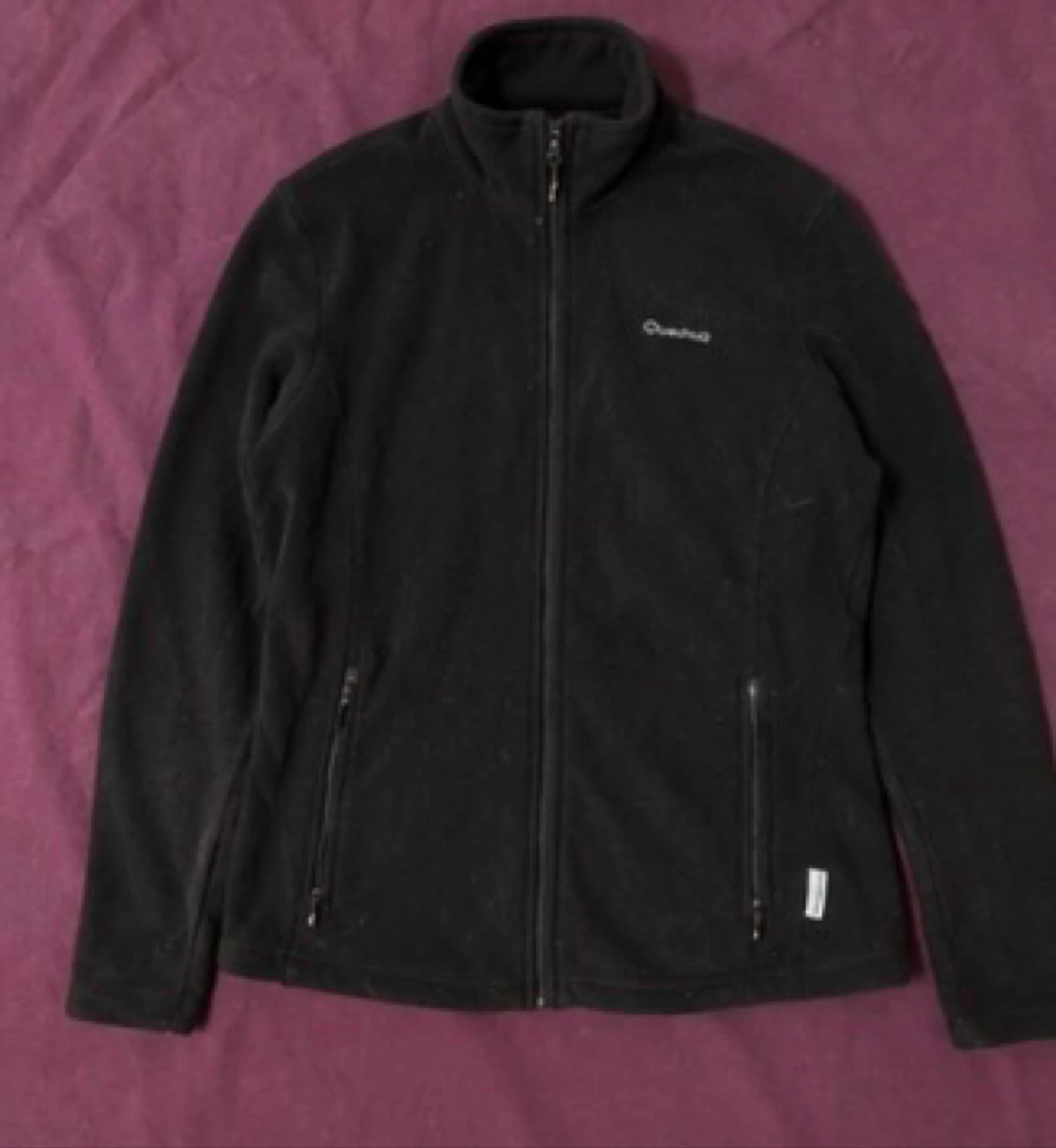 Quechua zwart fleecejack met rits Stratermic T40 outdoor wandelen – photo 2